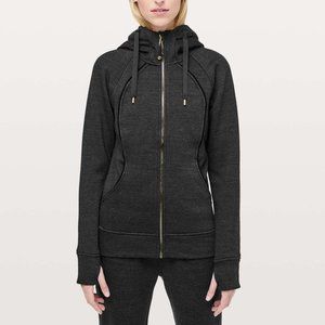 Lululemon Scuba Hoodie Plush Heathered Core Black